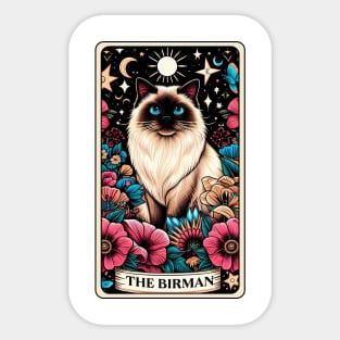 Birman Cat Tarot Card Sticker